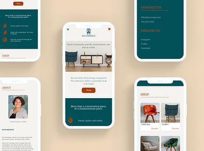E-Commerce Interface for Eco-Friendly Furniture Company design ecommerce landing page mobile app ui ui design user experience user interface ux ux design web design website