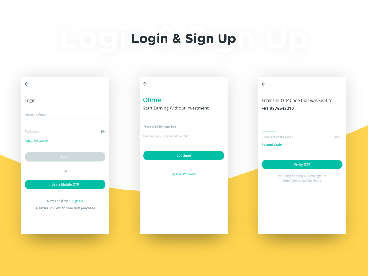 Login Screen by Yogesh Singh on Dribbble