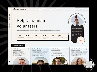 Charity organisation website design application branding charity design donation graphic design illustration logo ui ukraine web webdesign