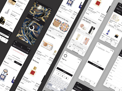 Cosmetics store app design