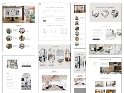 Interior design studio website