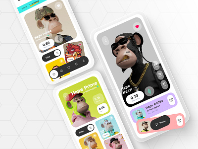 NFT app concept UI