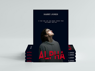 Alpha ( slashed typography) book cover