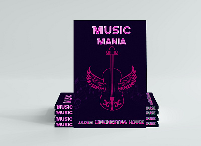 Music mania ( book cover) book book cover cover art design graphic design illustration typography