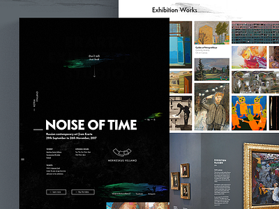 Noise of Time. Museum Exhibition in Finland art black design exhibition modern museum typography ui ux web