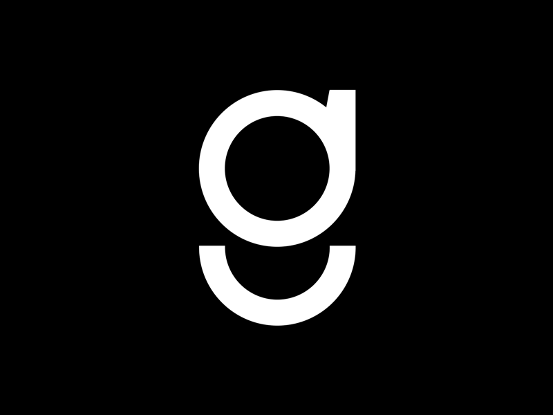 Personal identity logo - g animation branding design grid illustration interaction logo minimal type typography vector