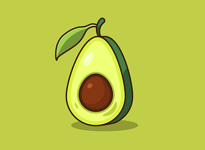 Fancy Avocado avocado food fruit illustration illustrator