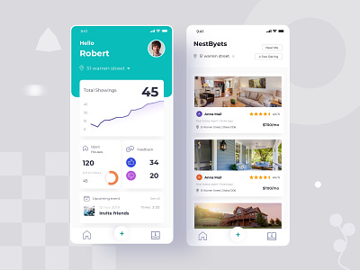 Real Estate App apartment booking buy dashboard filter home app house location property real estate real estate agent real estate app real estate branding real estate dashboard real estate logo real estate website rent sell startup statistics
