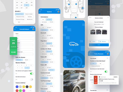 Car Inspection App appointment booking automobile automobile app bick bigdata blue buy and sell car car app car ride dashboard form photos realestate splash transport transportation truck app vehicle app vehicle design vehicle web