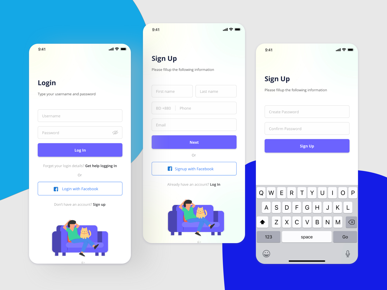 Login Signup by Shahidul Islam Shishir on Dribbble