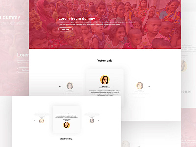 Testimonial creative home landing page testimonial tool ui web website