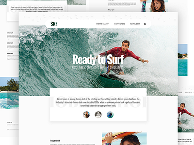 Surf Website Design adobe app demo design download iphone suffering ui ux website