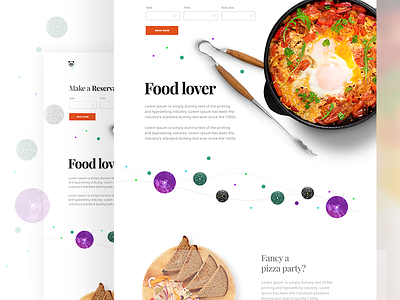 Food Lover food web ios x landing page new features ios restaurant app restaurant home
