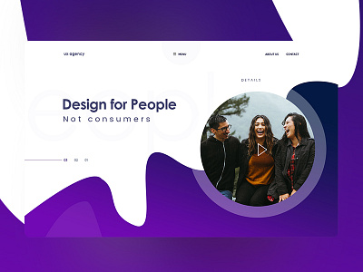 Design agency landing page agency landing page app landing page clean work dribble best design gif animation header home page user interaction ux design