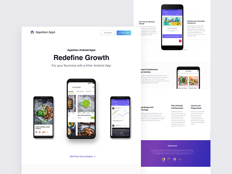 App Home Page designs, themes, templates and downloadable graphic ...