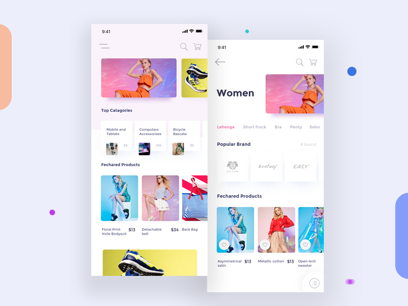 Ecommerce App I 01 brand cart categories e-commerce ui ecommerce app ecommerce uiux ecommerce web filter icon list view online shop product page