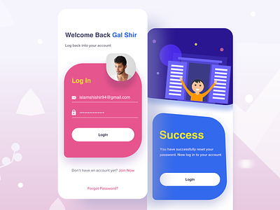 Come back on Asana I Task manager app 2019 trend android app creative dashboard illustration ios landing page login message no matches onboarding ui sign in page signup page success page task managment app top ui designer ux victor website design welcome page