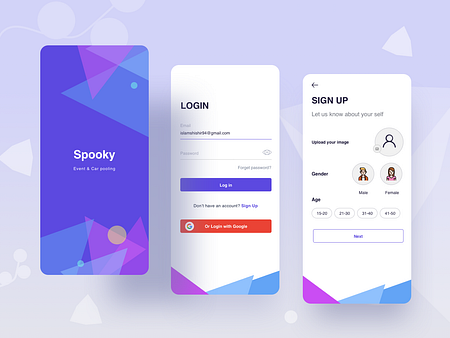 Event & Carpooling app by Shahidul Islam Shishir on Dribbble