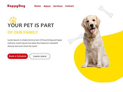 Dog website dog website pet website ui website