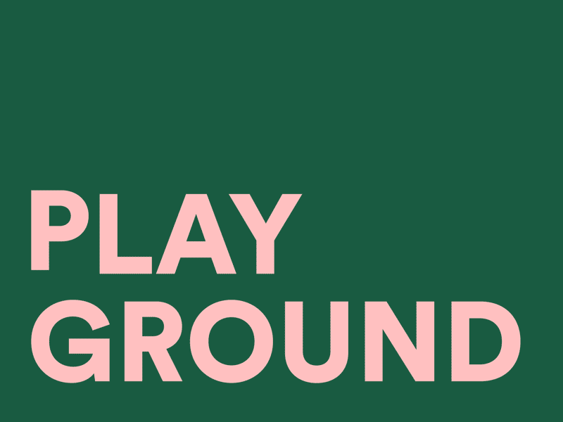 Playground animation graphic design graphics motion motion graphics typography