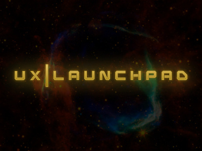 UX Launchpad logo identity logo typography ux