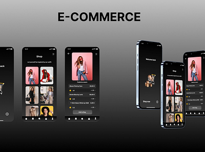 E-Commerce animation app branding design figma illustration mockup ui ui design ux ux design