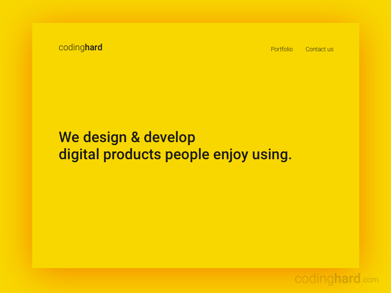 Codinghard by Codinghard on Dribbble