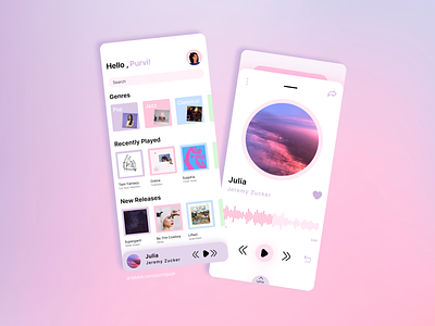 Music Player Mobile App Design