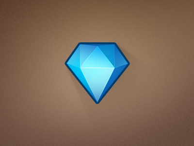 Diamond 2d diamond game icon simple