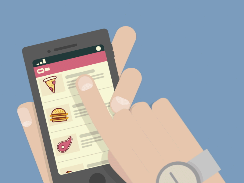 lookin' for food? celphone design food foodporn motion