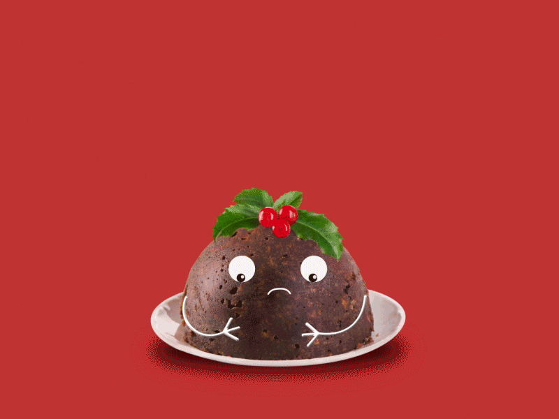 Xmas Pudding animation compositing fire food happy meal pudding xma
