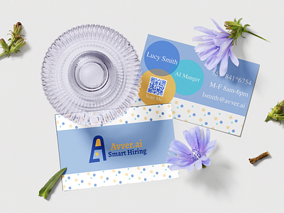 Avver.ai business card branding design graphic design logo