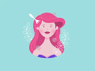 Disney Avatars - Ariel ariel avatar character design digitalart disney illustration vector vector art