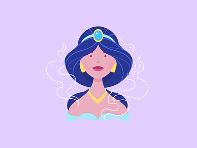 Disney Avatars - Jasmine avatar character character design concept design digital art disney iconography illustration jasmine vector vector art