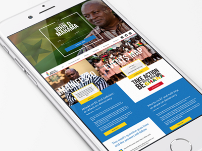 John Mahama's Website homepage politics website