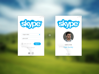 skype login screen