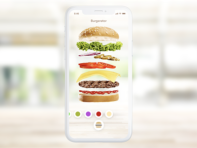 Burger Configurator app burger concept configurator design fast food ios menu protopie prototype ui ux