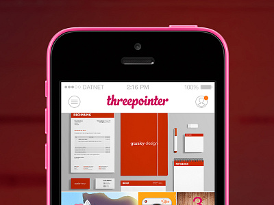 Threepointer for iOS - case study app apple case study dribbble flat ios iphone threepointer windows phone