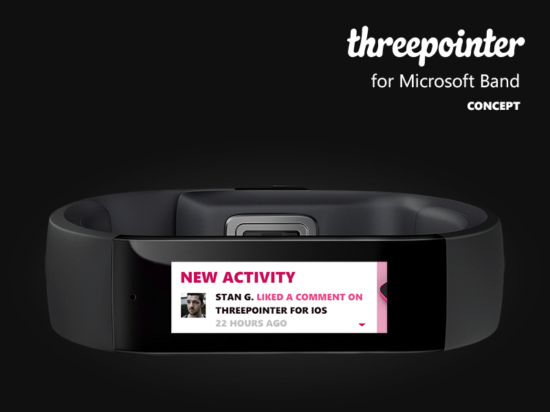 Microsoft Band - Animated Threepointer Concept