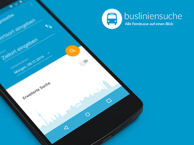 Busliniensuche.de Android app android app busliniensuche.de busradar flat material redesign search