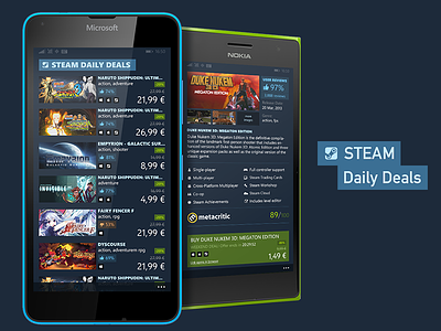 Steam Daily Deals flat gaming metro sale steam windowsphone wp