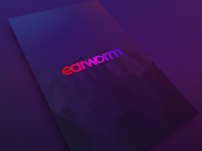 Earworm Logo/Splash app daft punk design earworm flat logo music phone player ui ux zune