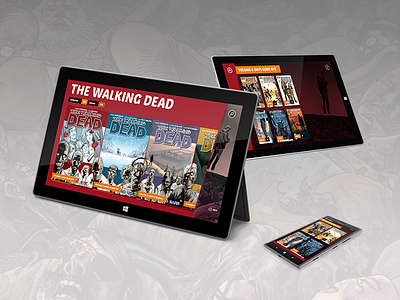 Comic book reader app app book comic mobile reader red tablet universal windows