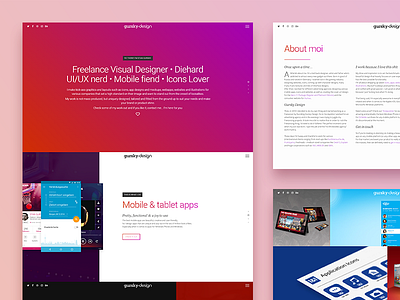 Relaunched my website! flat gradients portfolio redesign relaunch responsive rwd website