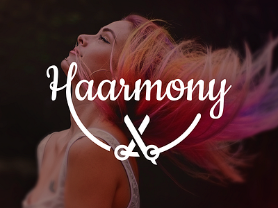 Haarmony (Hair salon) Logo cut haarmony hair logo salon