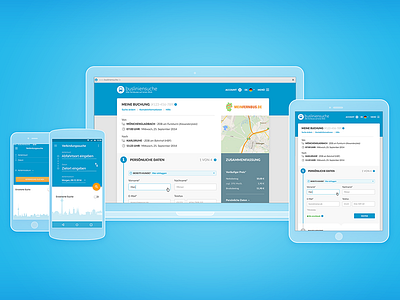 busliniensuche.de Portfolio Hero android app busliniensuche flat hero ios material metro mobile web windows