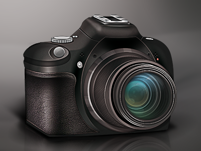 DSLR Camera camera dslr icon illustration nero photoshop