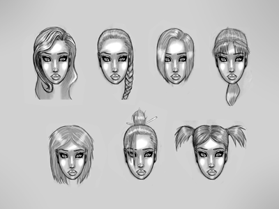 Sketches - Haircut Female