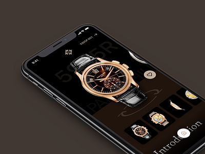 The Watcher - Details Dark app chronograph concept dark mode dark ui design explore ios luxury minimal pager patekphilippe ui ux watches