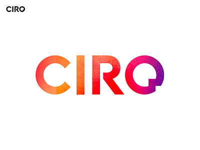 CIRQ - Logo brand design branding clean colorful design gradient logo typography vector